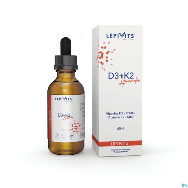 Productshot Vit D3+k2 Liposomaal Vegan Fl 60ml Lepivits