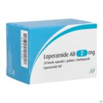 Packshot Loperamide AB 2mg Harde Caps 20 X 2mg