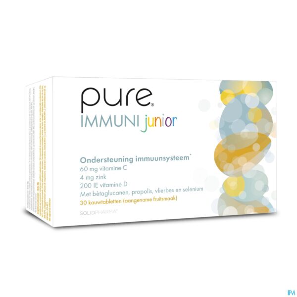 Packshot Pure Immuni Junior Kauwtabl 30