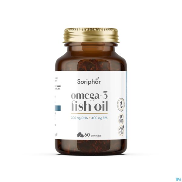 Productshot Soria Omega-3 Visolie 1000mg Epax Softgels 60