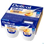 Packshot Delical Le Brasse Perzik 4x200g