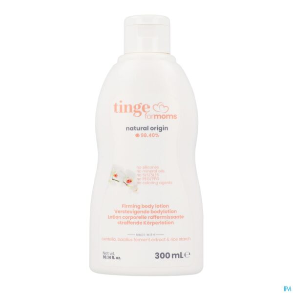 Packshot Tinge Moms Verstevigende Bodylotion 300ml