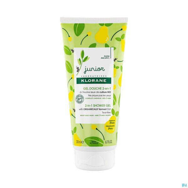 Productshot Klorane Petit Junior Douche Gel Peer 200ml Nf