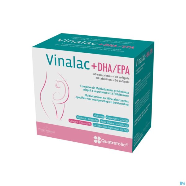 Packshot Vinalac Dha/epa Caps 60 + 60
