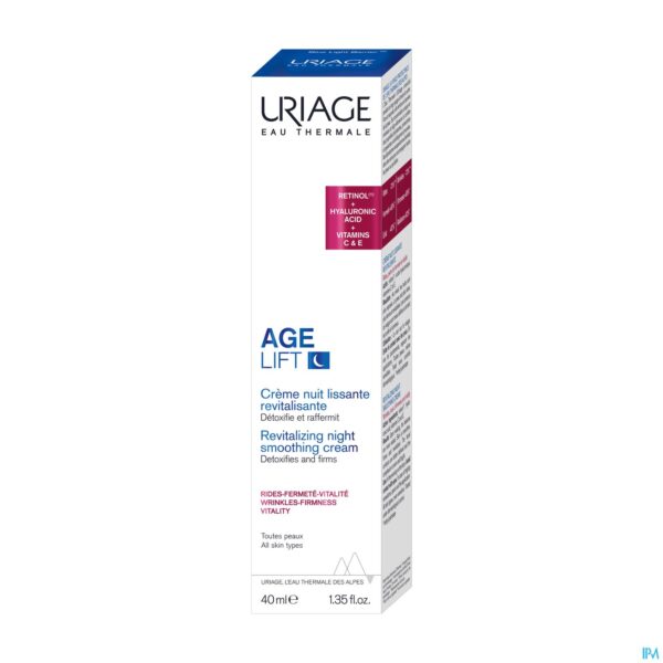 Packshot Uriage Age Creme Nuit Lissante Revitalisante 40ml