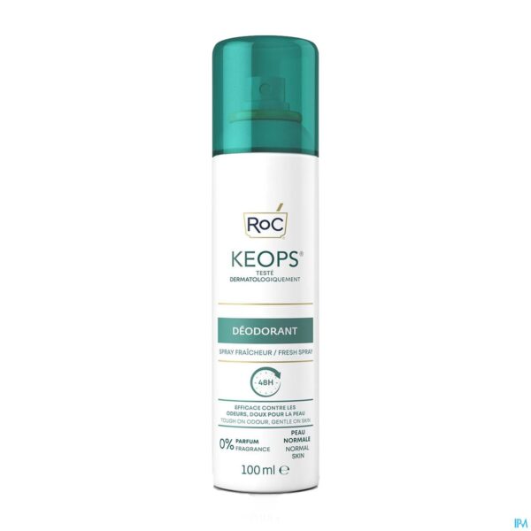 Packshot Roc Keops Deo Fresh Spray Fl 100ml