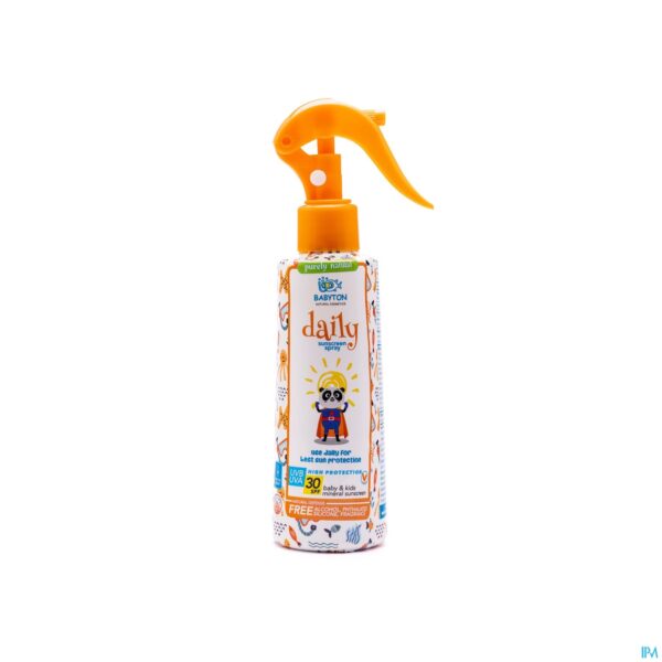 Packshot Babyton Natuurlijke Minerale Zonnecreme Spray200ml