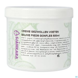 Packshot Sjankara Creme Gezwollen Voet 500ml