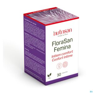 Packshot Florasan Femina V-caps 30 Nutrisan