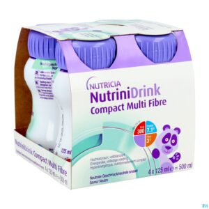 Packshot Nutrinidrink Compact Multi Fibre Neutraal 4x125ml
