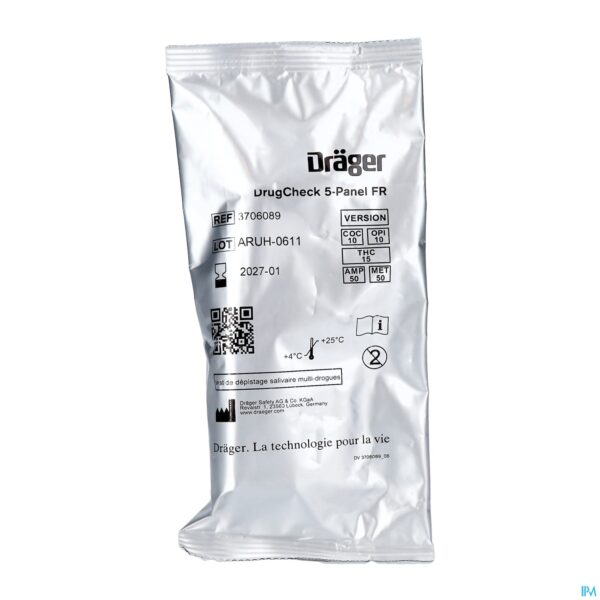 Packshot Drager Drugcheck 3000 Speeksel Amp/coc/met/opi/thc