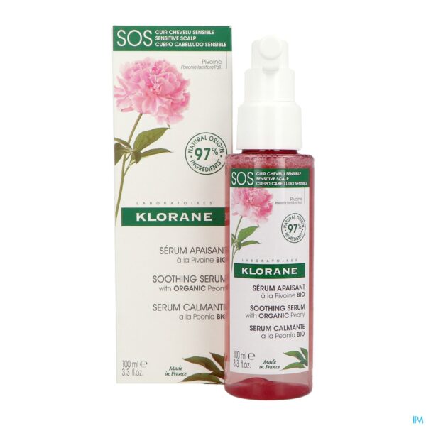 Productshot Klorane Capil. Sos Serum Pioenroos Bio 100ml