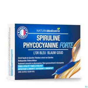 Packshot Spiruline Phycocyanine Forte Amp 20x5ml