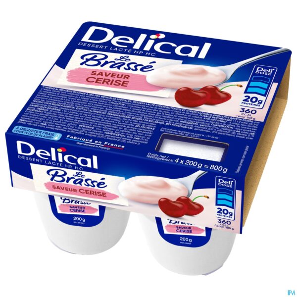 Packshot Delical Le Brasse Kers 4x200g