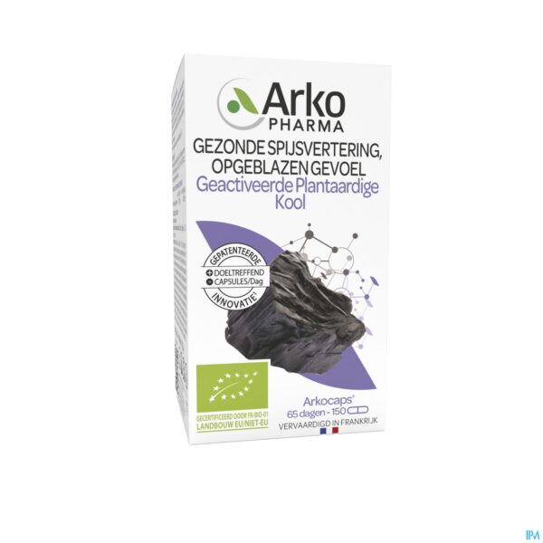 Packshot Arkocaps Plantaardige Kool Bio Caps 150
