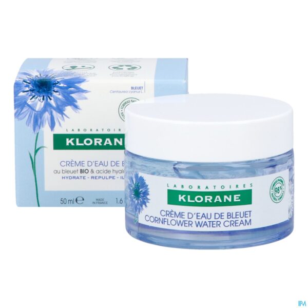 Productshot Klorane Gezicht Korenbloem Watercreme 50ml