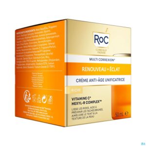 Packshot Roc Multi Correx.revive+glow A/age Cr Rich Pot50ml