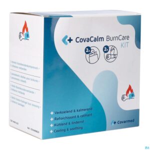 Packshot Burncare Covacalm Brandwonden Kompressen Set 4prod