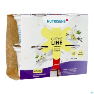 Packshot Nutrisens Cremeline 2 Kcal Vanille 4x125g