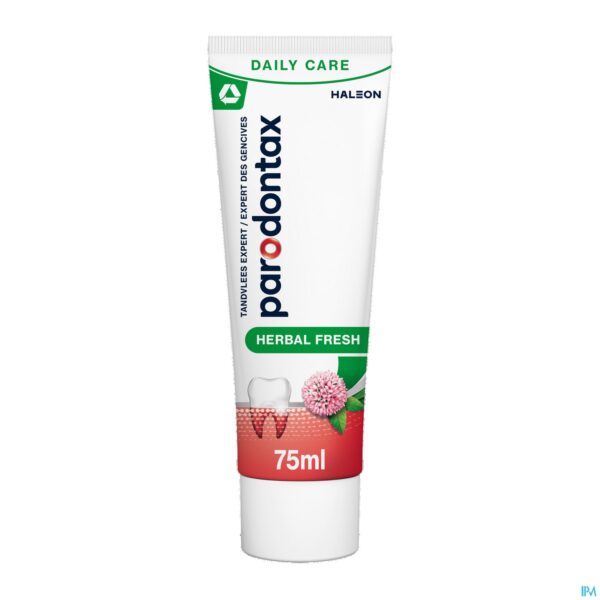 Productshot Parodontax Tandpasta Herbal Fresh Tube 75ml
