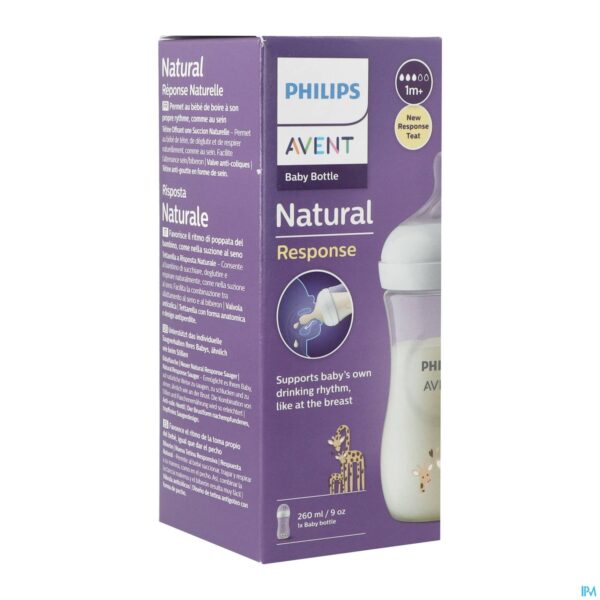 Packshot Philips Avent Natural 3.0 Zuigfles Giraf 260ml