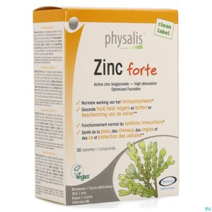 Packshot Physalis Zinc Forte Comp 30