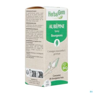 Packshot Herbalgem Meidoorn Bio Spray 15ml