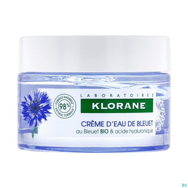 Packshot Klorane Gezicht Korenbloem Watercreme 50ml