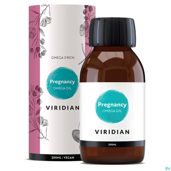 Productshot Viridian Pregnancy Omega Olie 200ml Productshot Viridian Pregnancy Omega Olie 200ml