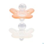 Productshot Difrax Fopspeen Natural 0-6m 2pack Wit/roze