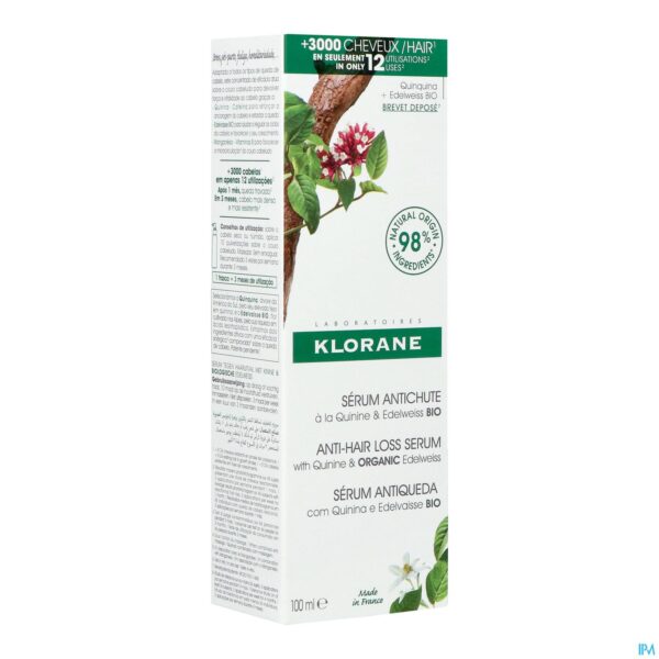 Packshot Klorane Capil. Serum Quinine Edelweiss 100ml Nf