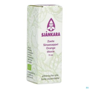Packshot Sjankara Sinaasappel Zoete Ess. Olie Bio 11ml