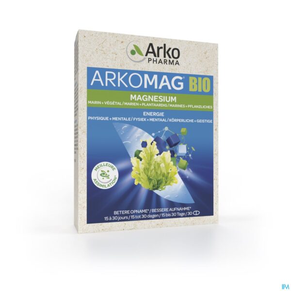 Packshot Arkomag Double Magnesium Bio Tabl 30 Packshot Arkomag Double Magnesium Bio Tabl 30
