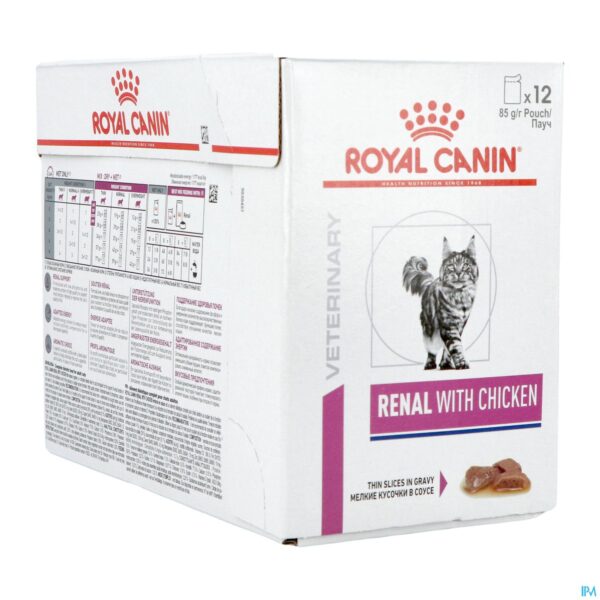 Packshot Royal Canin Cat Renal Chick.gravy Pouch Wet 12x85g Packshot Royal Canin Cat Renal Chick.gravy Pouch Wet 12x85g