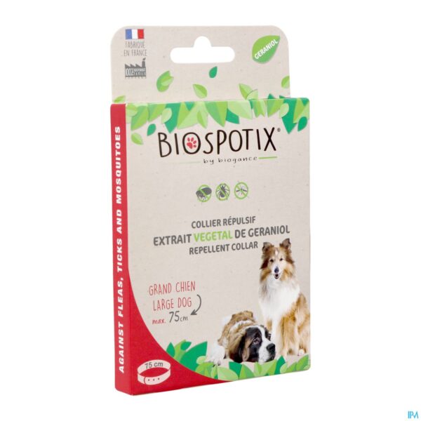 Packshot Biospotix Halsband Repulsief Hond l-xl 75cm