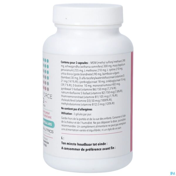 Packshot Hair Force 2 Women V-caps 120 Pharmanutrics
