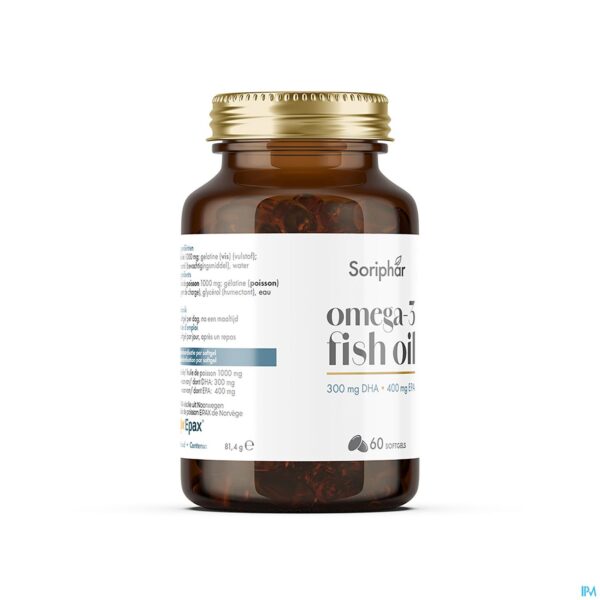 Productshot Soria Omega-3 Visolie 1000mg Epax Softgels 60