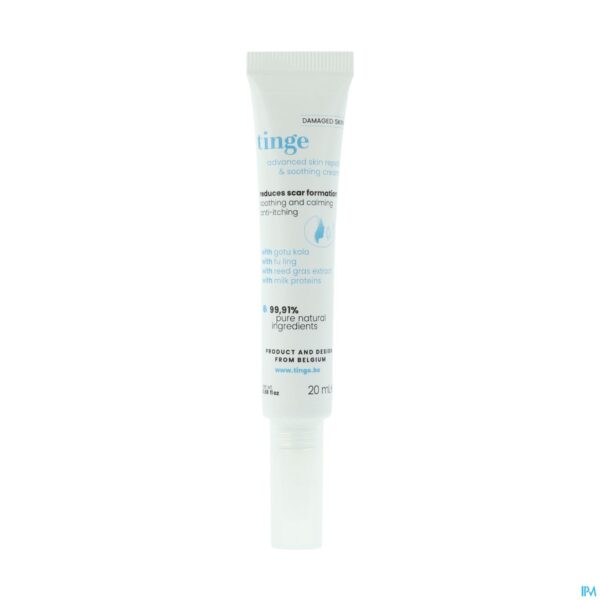 Productshot Tinge Advanced Repair & Soothing Cream Tube 20ml