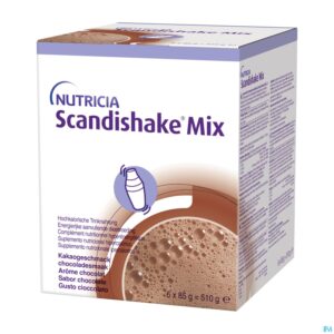 Packshot Scandishake Mix Chocolade Zakje 6x85g Nf