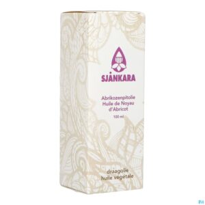 Packshot Sjankara Abrikozenpit Plant. Olie 100ml