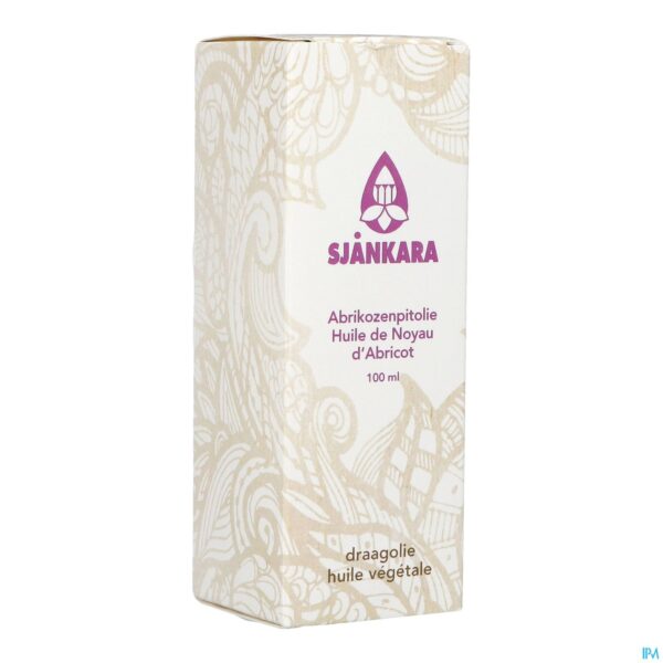 Packshot Sjankara Abrikozenpit Plant. Olie 100ml