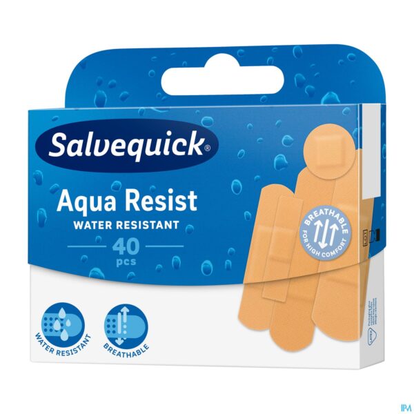 Packshot Salvequick Aqua Resist Pleisters 40 Packshot Salvequick Aqua Resist Pleisters 40