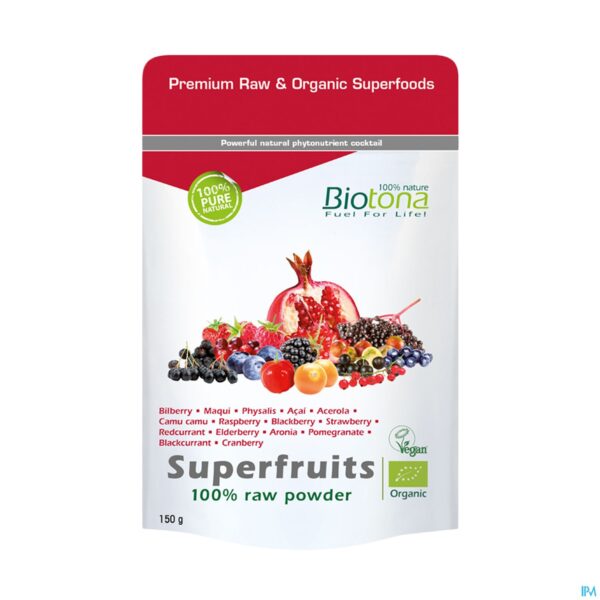 Packshot Biotona Bio Superfruits Raw 150g