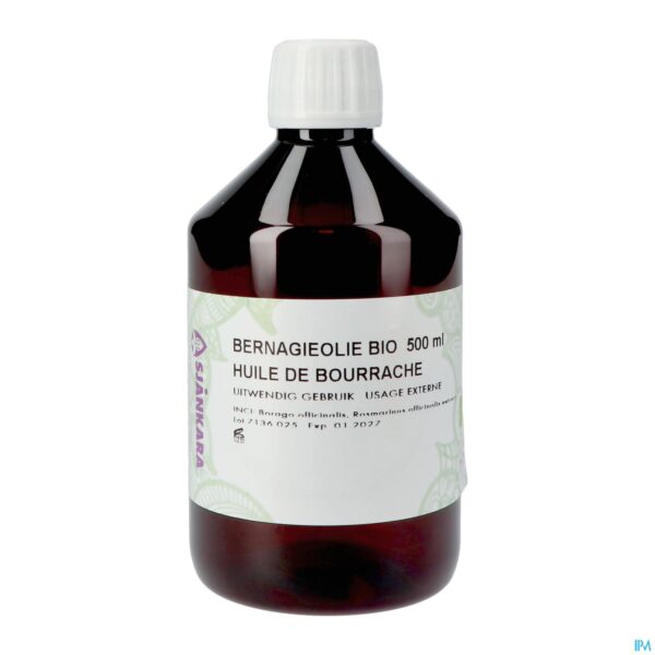 Packshot Sjankara Bernagie Plant. Olie Bio 500ml