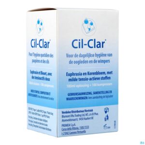 Packshot Cil-clar Hygiene Oogleden 100ml+kp 100 Nf