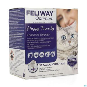 Packshot Feliway Optimum Kat Verdamper +30 Dagen Fl 48ml