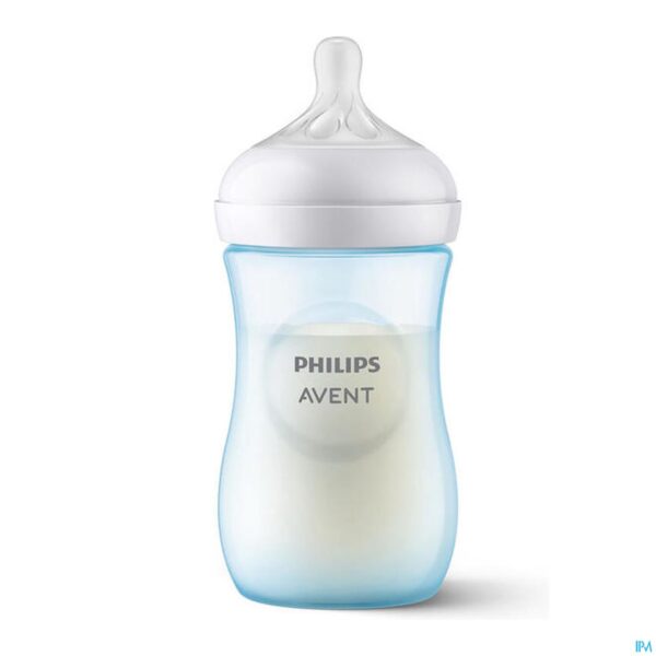 Productshot Philips Avent Natural 3.0 Zuigfles Blauw 260ml