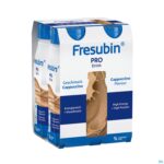 Packshot Fresubin Pro Drink Cappuccino Fl 4x200ml