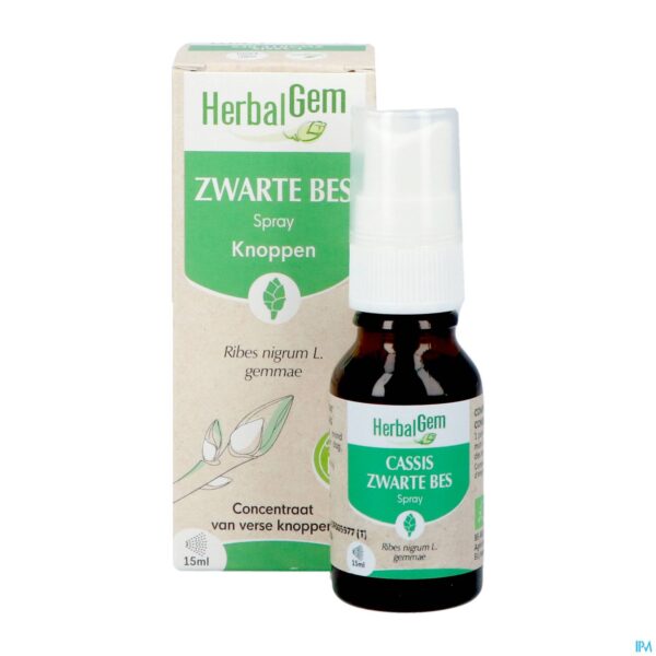 Productshot Herbalgem Zwarte Bes Bio Spray 15ml