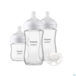 Productshot Philips Avent Natural 3.0 Start.set Zuigfles Glas3